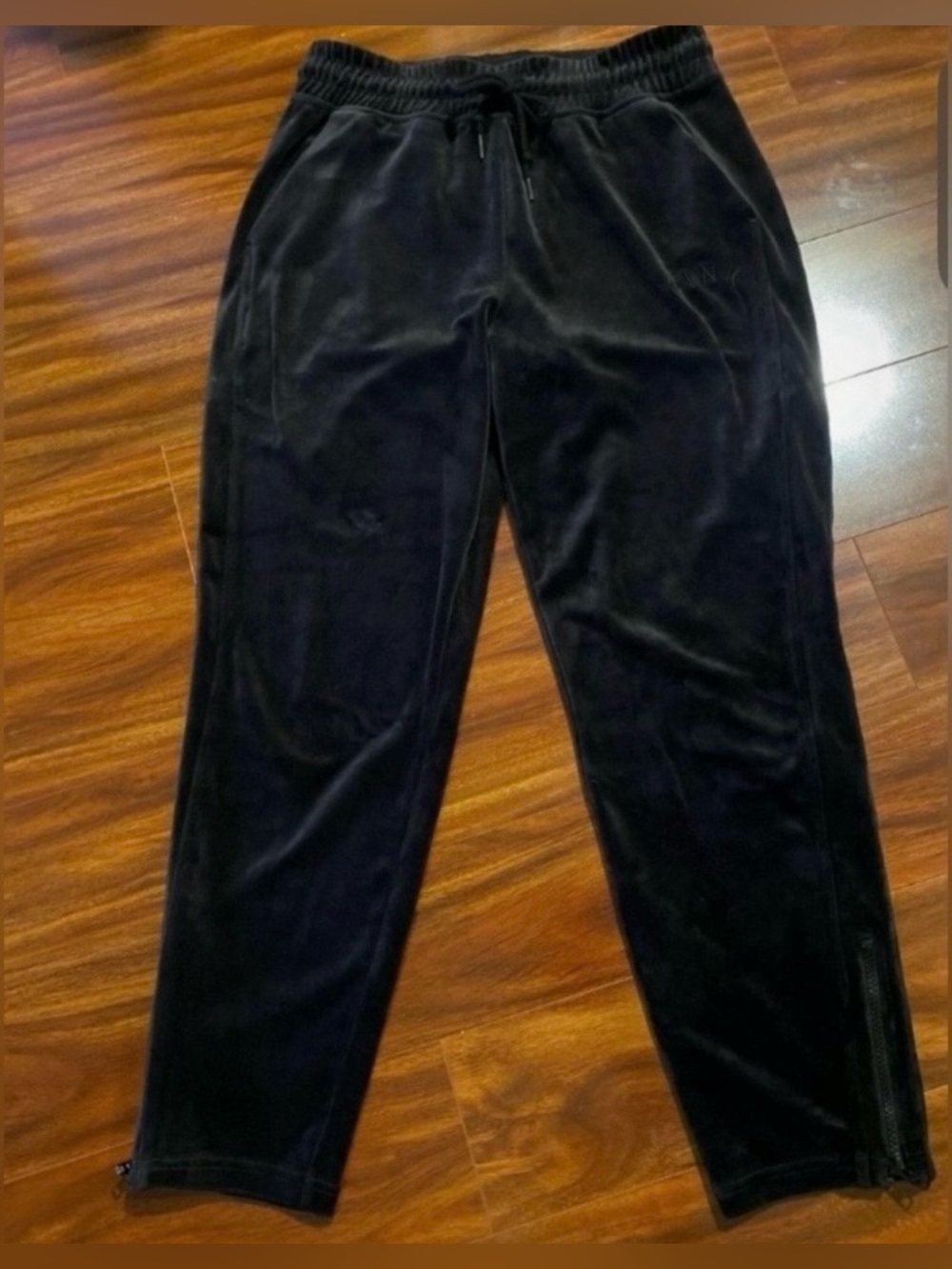 Victoria’s Secret PINK Black Velour Jogger Pants
